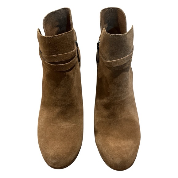 Like New - UGG Alexandra Water Resistant Wedge Bootie - Suede Chestnut - Size 9 - Picture 3 of 6